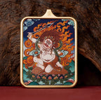 (Karma & Protection) (Chinese Zodiac Rooster) Acala Tibetan Thangka Pendant Necklace