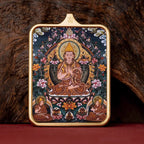(Wisdom & Good Fortune) Je Tsongkhapa Tibetan Thangka Pendant Necklace