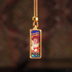 (Karmic & Protection) (Chinese Zodiac Rooster) Acala Tibetan Thangka Small Pendant Necklace