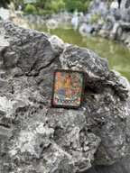 (Wisdom & Peace) (Chinese Zodiac Rabbit) Manjushri Bodhisattva Tibetan Thangka Pendant Necklace