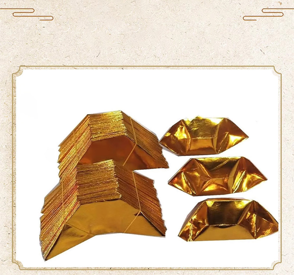 Gold & Silver Spirit Money (Jin/Yin Yuanbao)