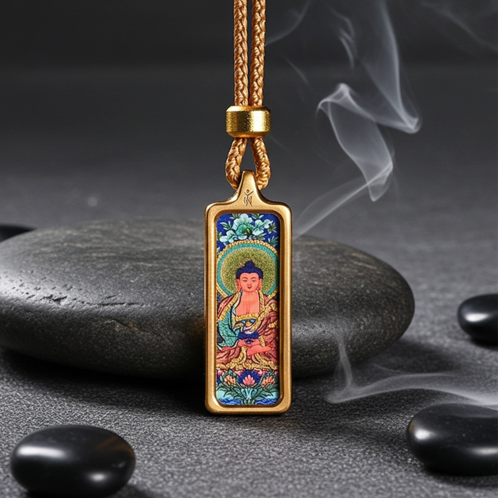Amitabha Buddha Pendant – Pig & Dog Zodiac for Karma & Rebirth