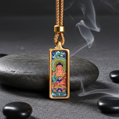 Amitabha Buddha Pendant – Pig & Dog Zodiac for Karma & Rebirth