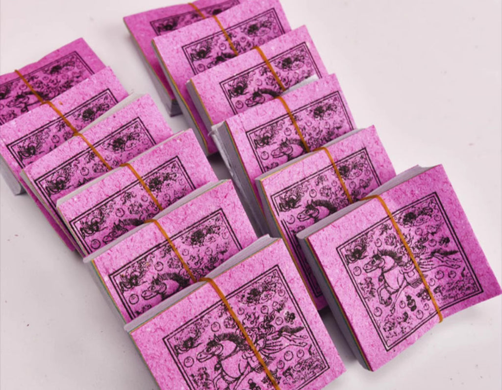 (Karmic & Prosperity) Tibetan Lungta Sacred Wind Horse Offering Papers