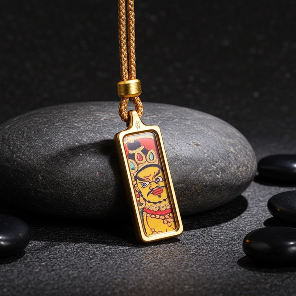Yellow Jambhala Pendant – Wealth, Prosperity & Ethical Abundance