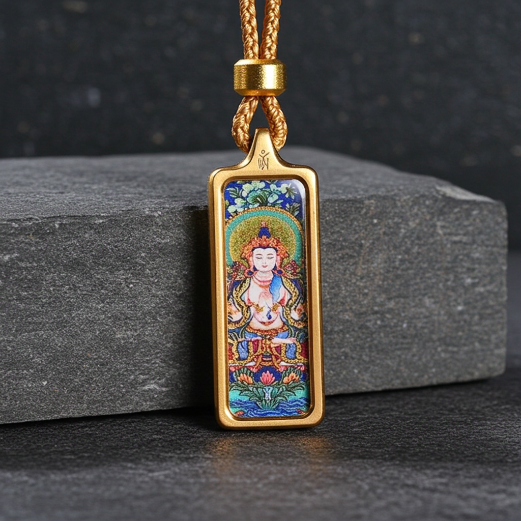 Four-Armed Avalokiteshvara Pendant – Compassion, Abundance & Protection