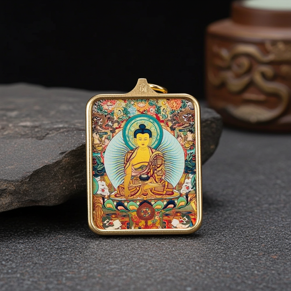 Shakyamuni Buddha Pendant – Wisdom, Karma Purification & Daily Blessings Amulet