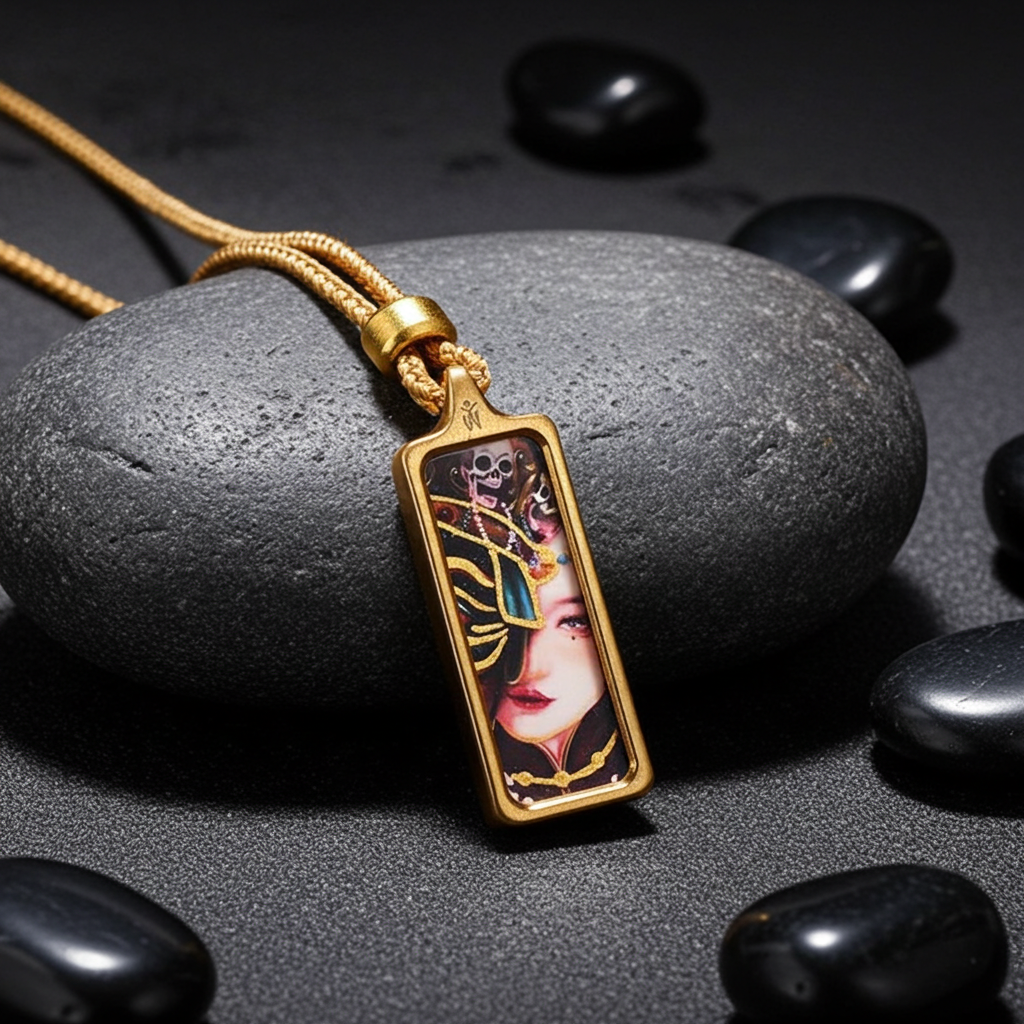 Zashi Lhamo Pendant – Wealth, Protection & Karmic Cleansing