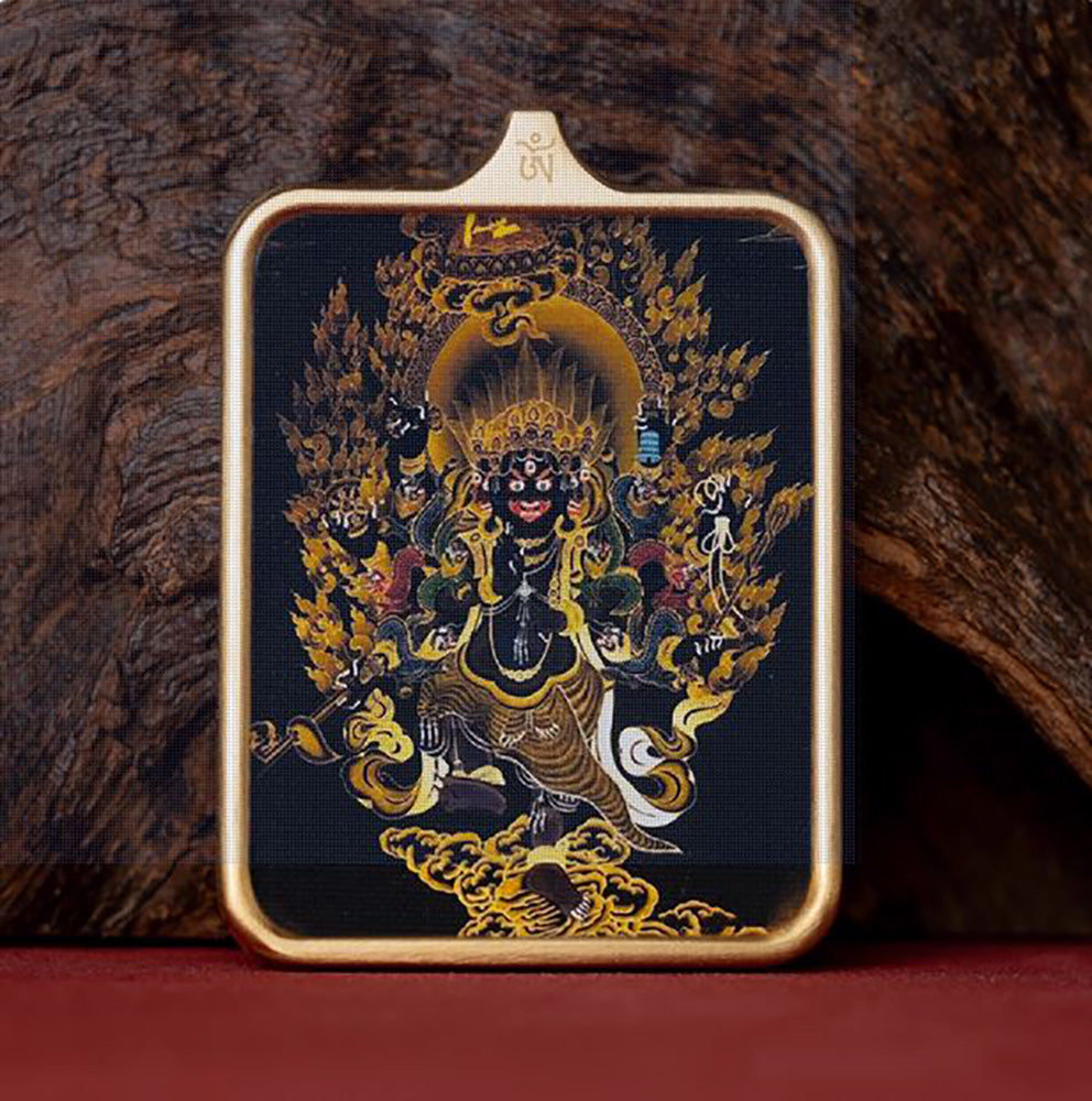 (Purification & Protection) Vajra Krodha Tibetan Thangka Pendant Necklace