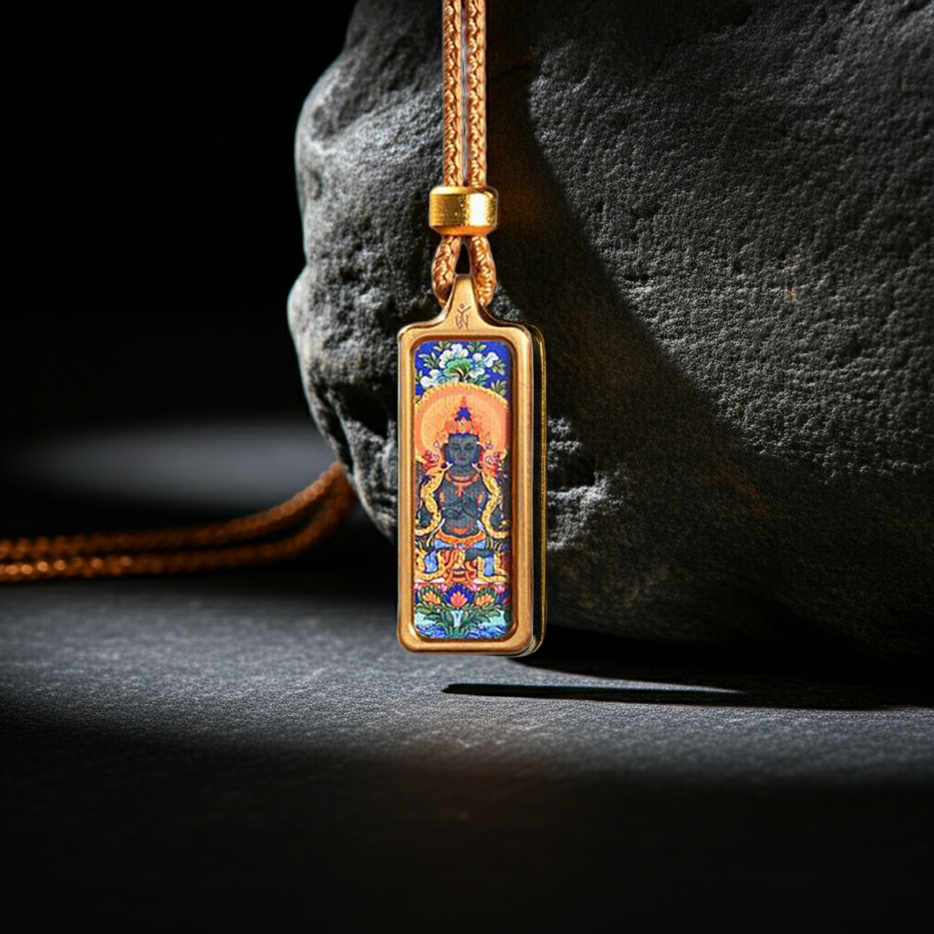 Mahasthamaprapta Bodhisattva Pendant for Family & Career Safety