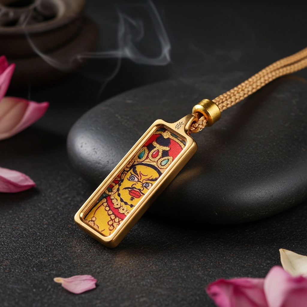 Yellow Jambhala Pendant – Wealth, Prosperity & Ethical Abundance