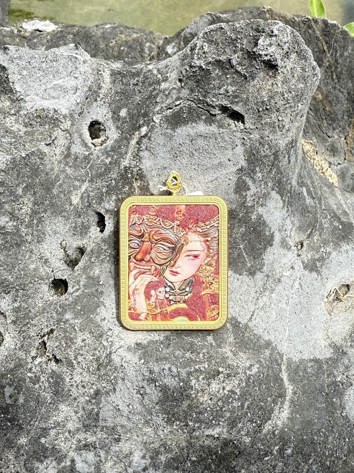 Wealth & Protection) Handcrafted Zashi Lhamo Tibetan Thangka