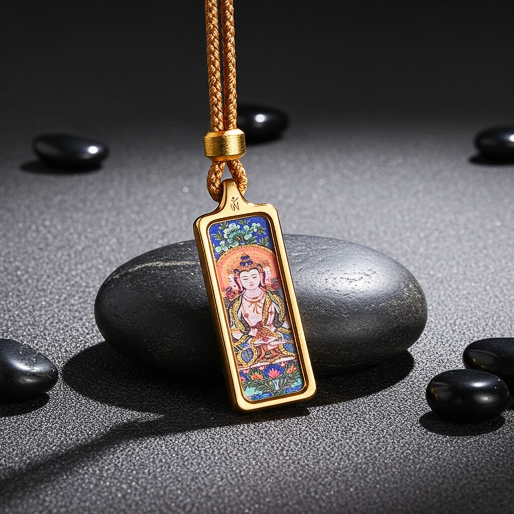 Vairocana Buddha Pendant – Goat & Monkey Zodiac for Protection & Wisdom