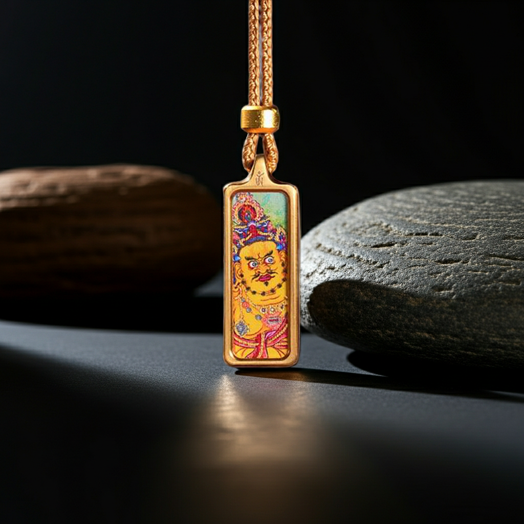 Yellow Jambhala Pendant – Wealth, Prosperity & Ethical Abundance