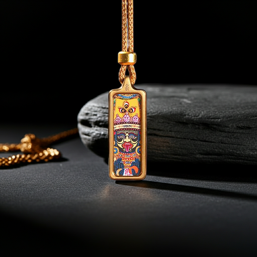 Zashi Lhamo Pendant – Wealth, Protection & Karmic Cleansing