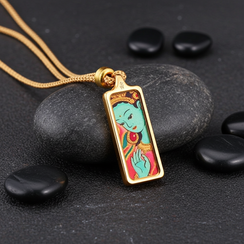 Green Tara Pendant – Daily Protection, Compassion & Abundance