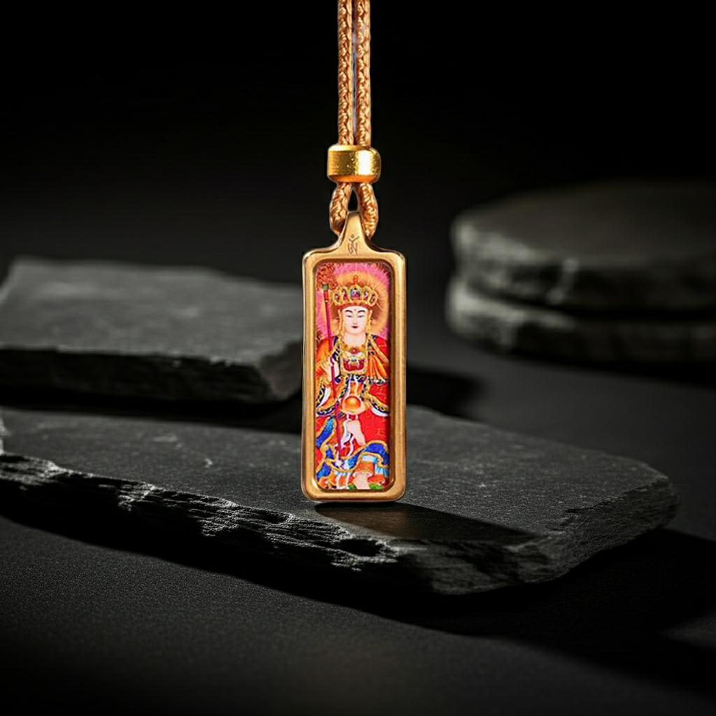 Ksitigarbha Pendant – Karmic Purification, Protection & Guidance