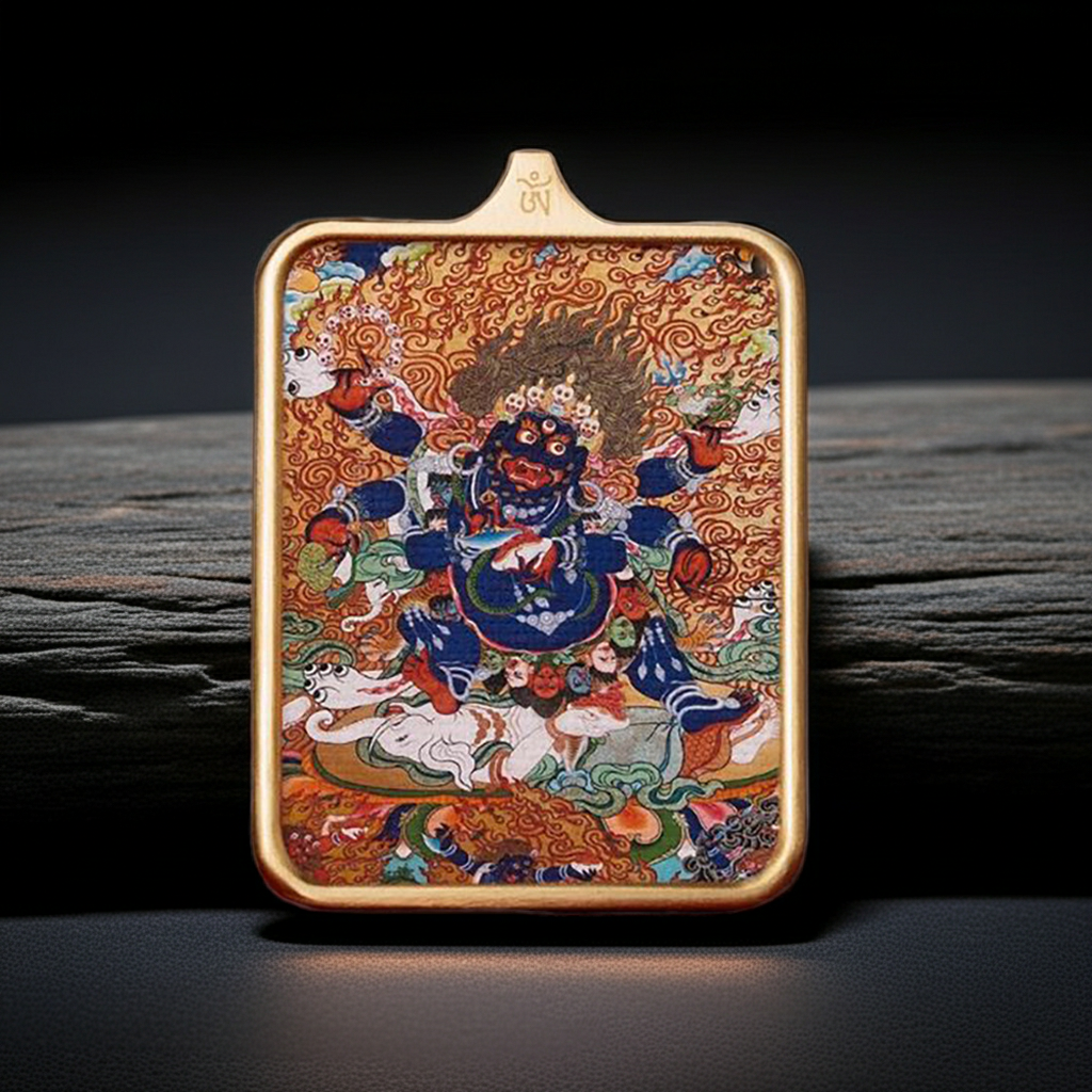 Blessed Mahakala Pendant for Spiritual Growth & Abundance